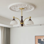 Rosetta Chandelier — Modern Brass and Glass Pendant Light for Dining Room and Living Room