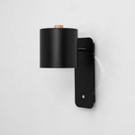 Cylinder Rechargeable Wall Sconce with 350° Rotation and Touch Dimmer