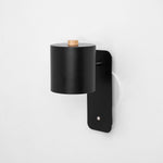 Cylinder Rechargeable Wall Sconce with 350° Rotation and Touch Dimmer