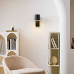 Cylinder Rechargeable Wall Sconce with 350° Rotation and Touch Dimmer