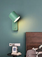 Rotatable Cylinder Plug In Wall Lamp