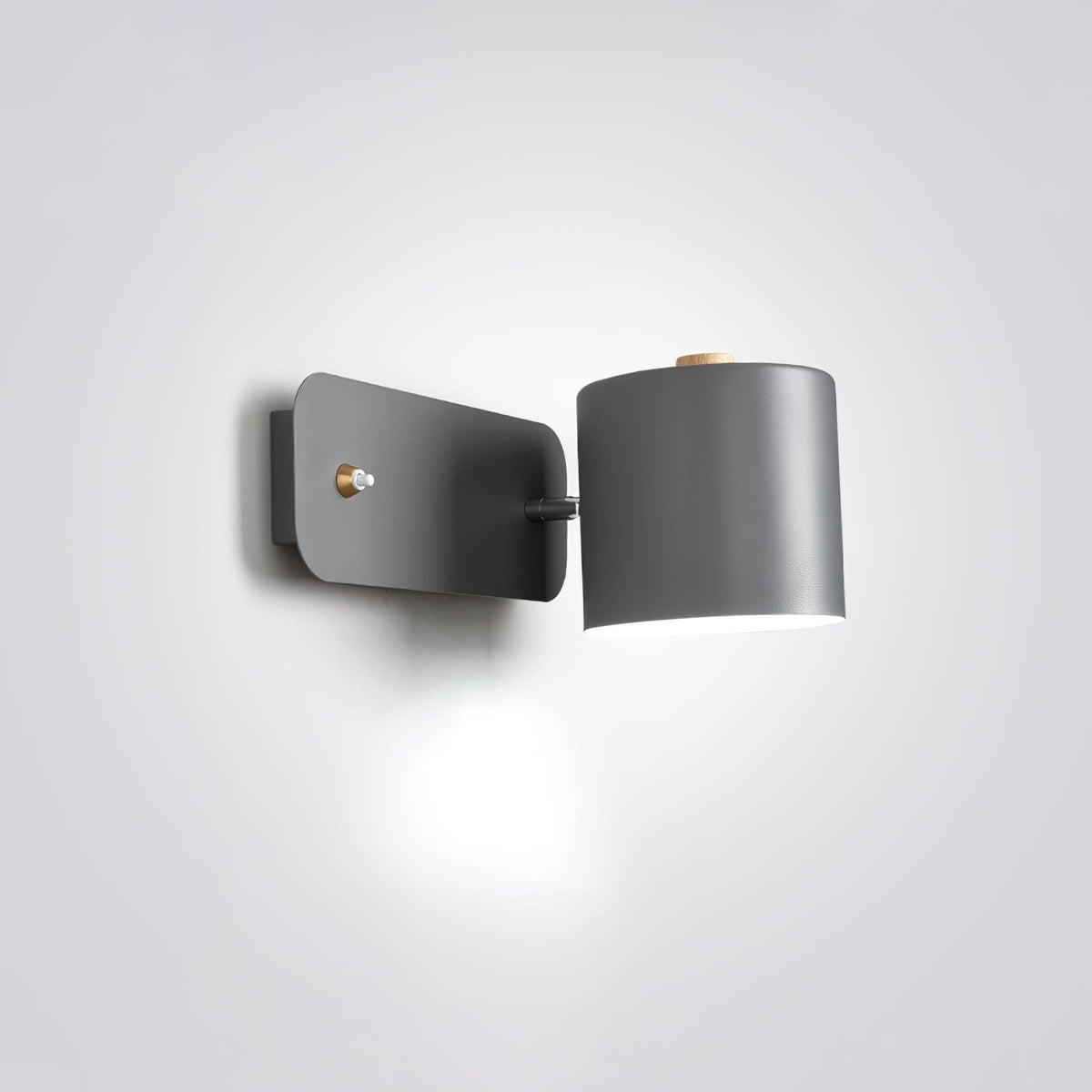 Rotatable Cylinder Plug In Wall Lamp