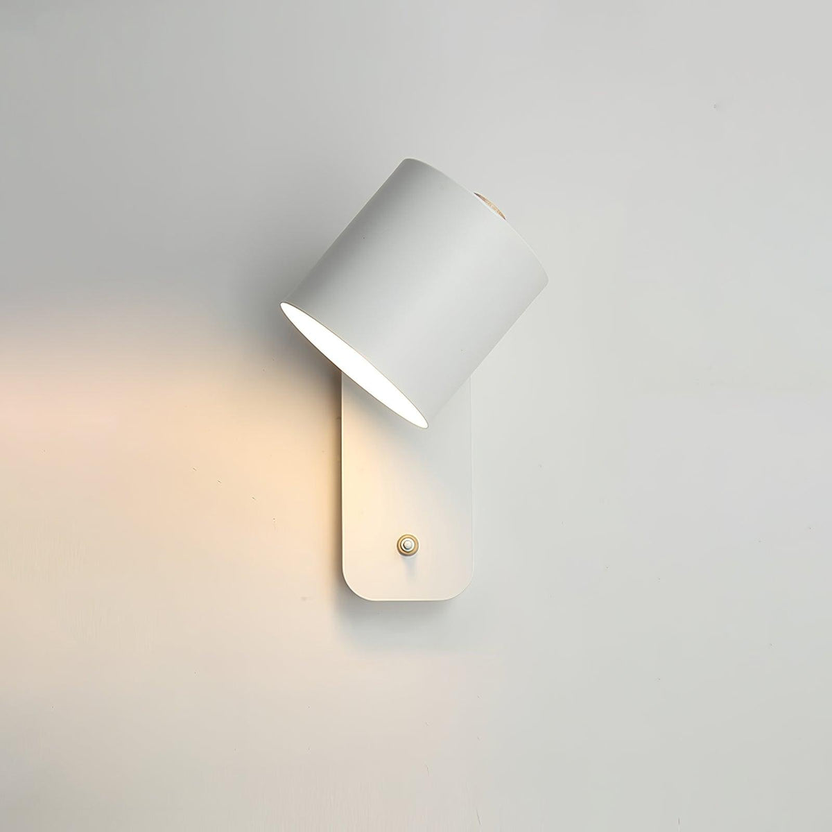 Rotatable Cylinder Plug In Wall Lamp
