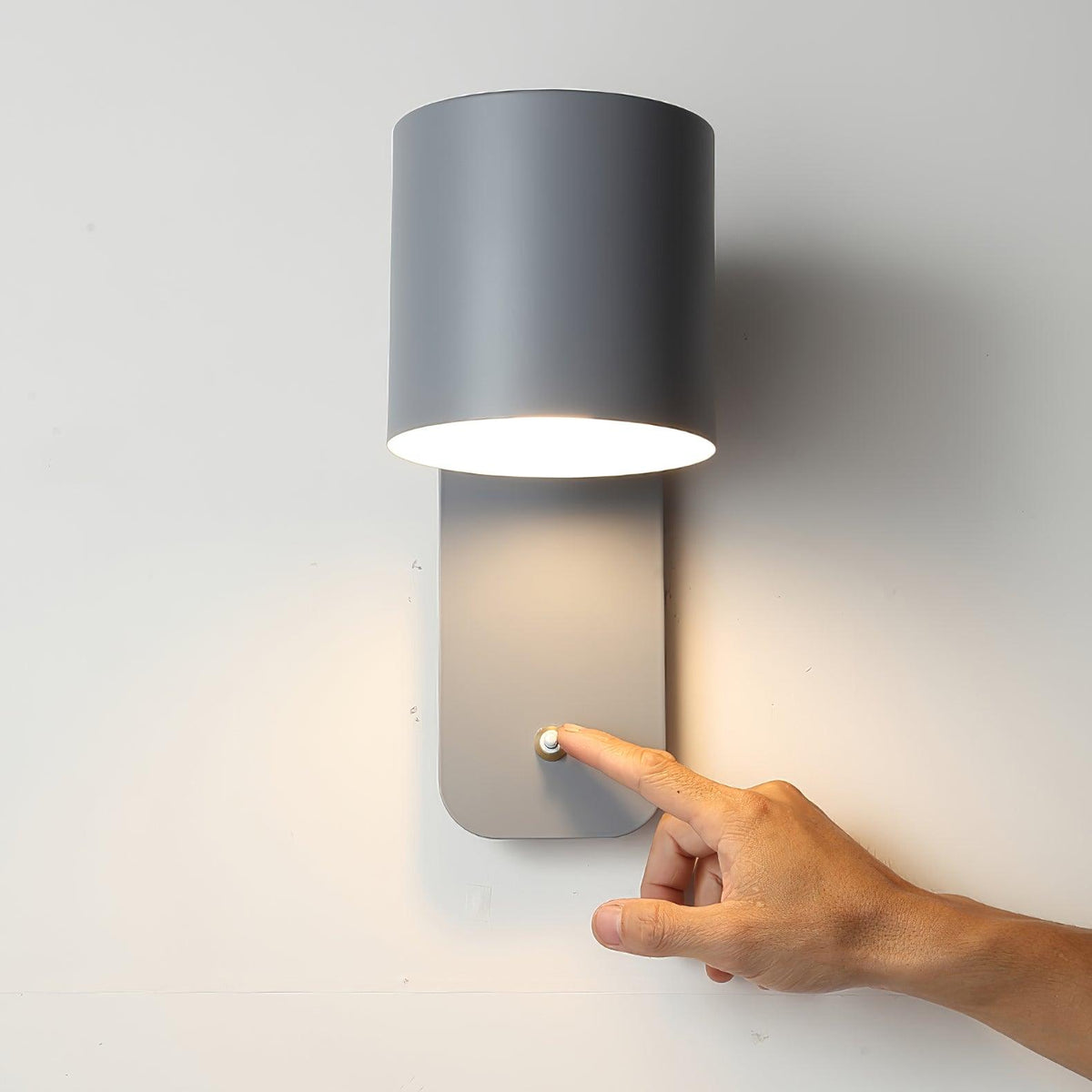 Rotatable Cylinder Plug In Wall Lamp