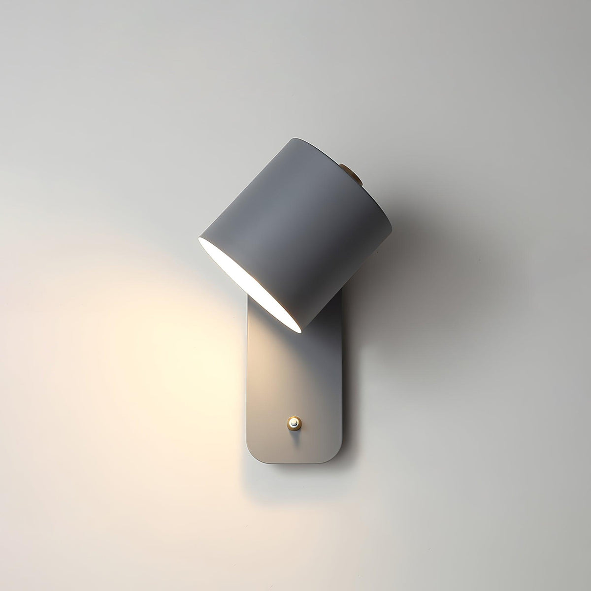 Rotatable Cylinder Plug In Wall Lamp