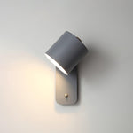 Rotatable Cylinder Plug In Wall Lamp