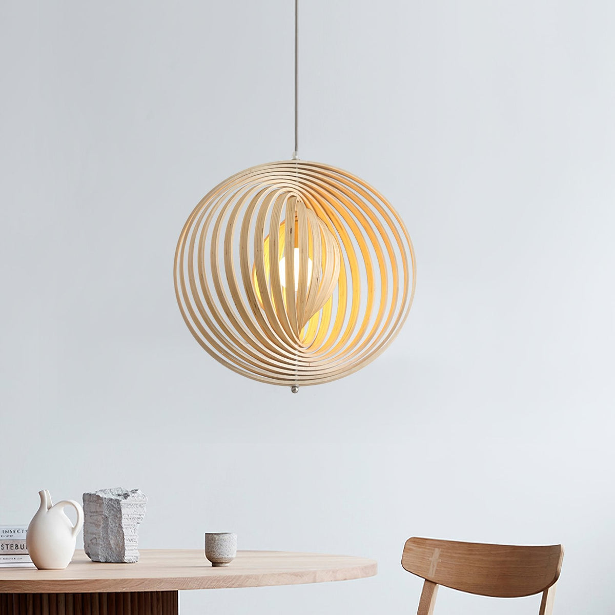 Rotating Moon Pendant Light