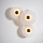Nayra Alabaster Wall Sconce – Sculpted LED Wall Light in Natural Stone