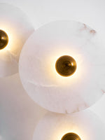 Nayra Alabaster Wall Sconce – Sculpted LED Wall Light in Natural Stone