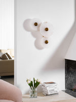 Nayra Alabaster Wall Sconce – Sculpted LED Wall Light in Natural Stone