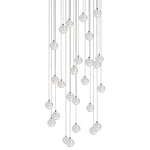 Crystal Ball Pendant Light – Chrome & Clear Glass Chandelier