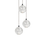 Crystal Ball Pendant Light – Chrome & Clear Glass Chandelier