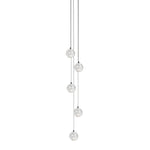 Crystal Ball Pendant Light – Chrome & Clear Glass Chandelier