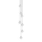 Crystal Ball Pendant Light – Chrome & Clear Glass Chandelier