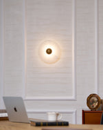Nayra Alabaster Wall Sconce – Sculpted LED Wall Light in Natural Stone