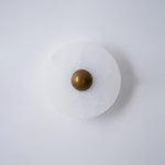 Nayra Alabaster Wall Sconce – Sculpted LED Wall Light in Natural Stone