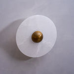 Nayra Alabaster Wall Sconce – Sculpted LED Wall Light in Natural Stone