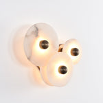Nayra Alabaster Wall Sconce – Sculpted LED Wall Light in Natural Stone