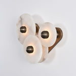 Nayra Alabaster Wall Sconce – Sculpted LED Wall Light in Natural Stone