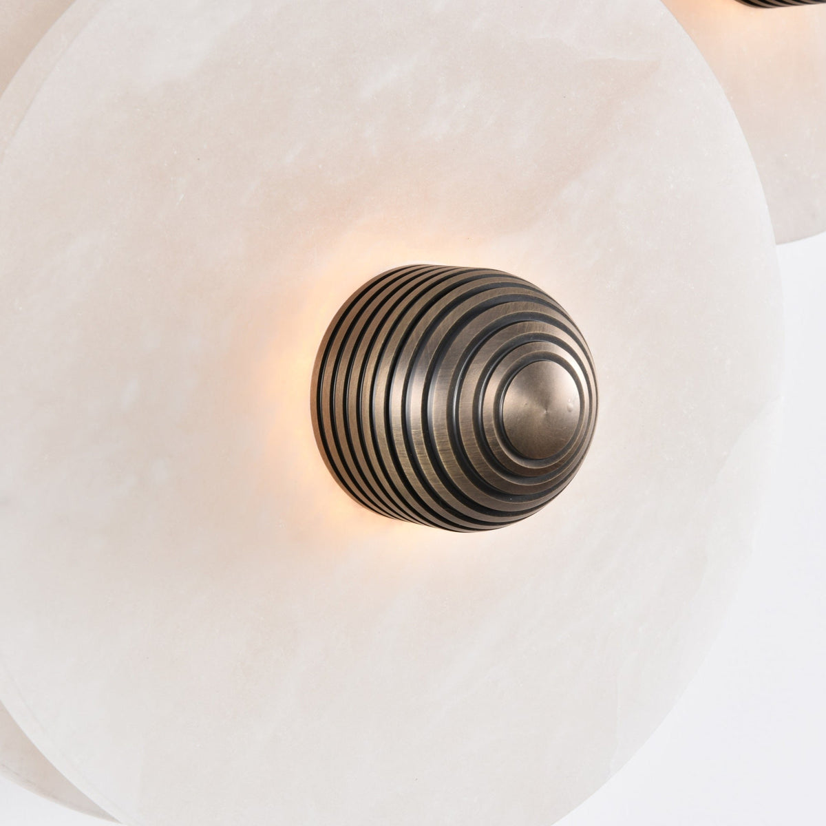 Nayra Alabaster Wall Sconce – Sculpted LED Wall Light in Natural Stone