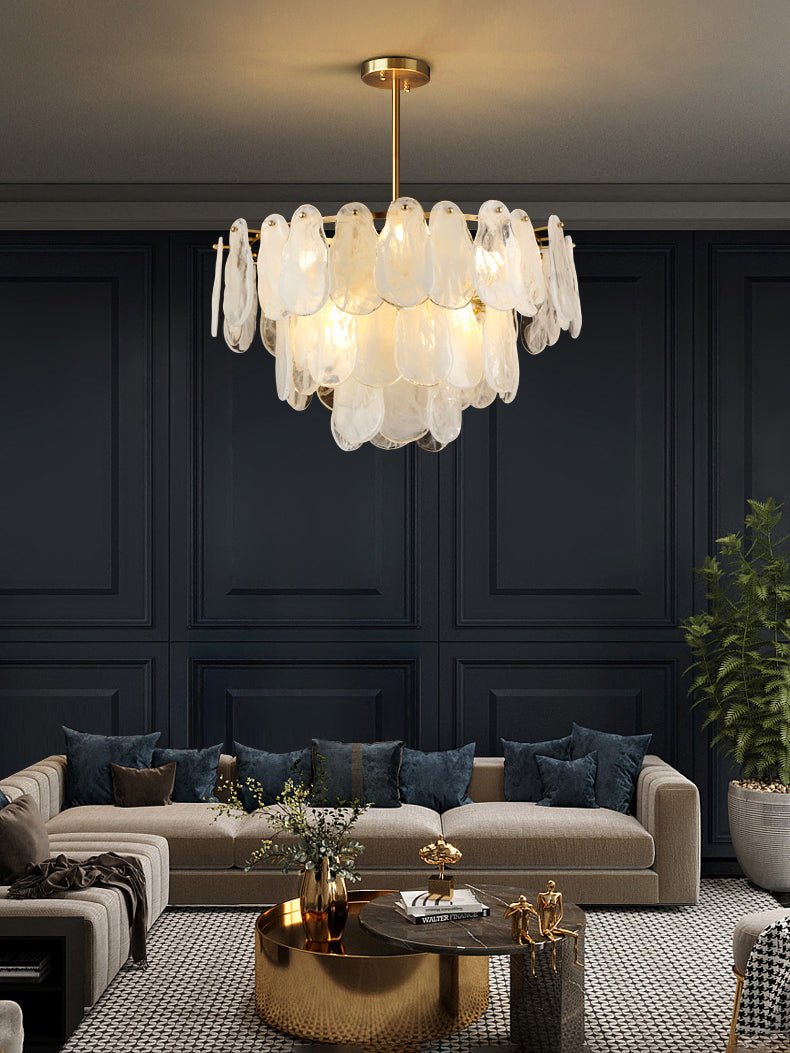 Round Cloud Glass Pendant Light