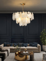 Round Cloud Glass Pendant Light