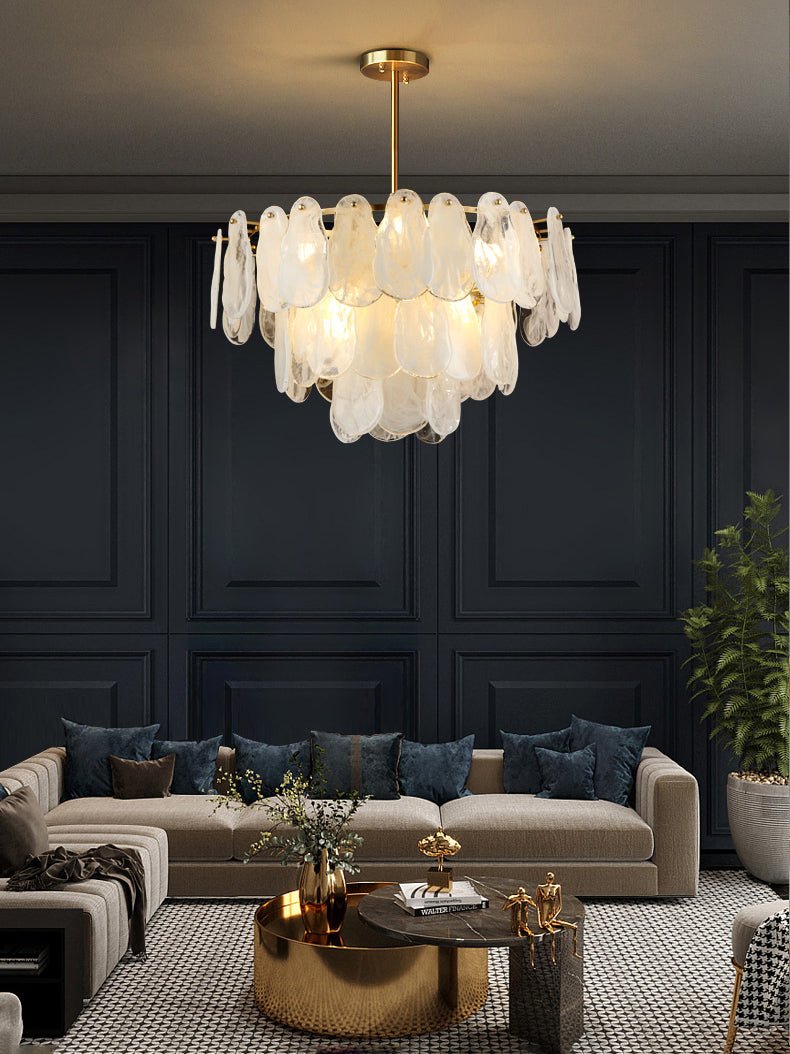 Round Cloud Glass Pendant Light