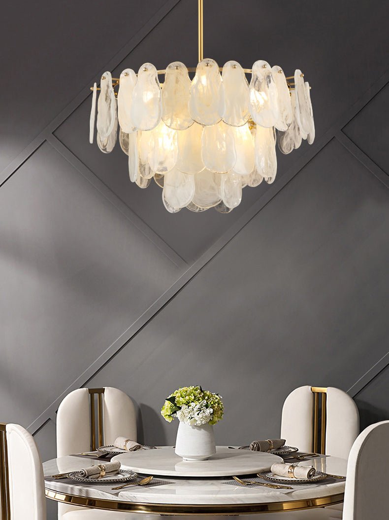 Round Cloud Glass Pendant Light