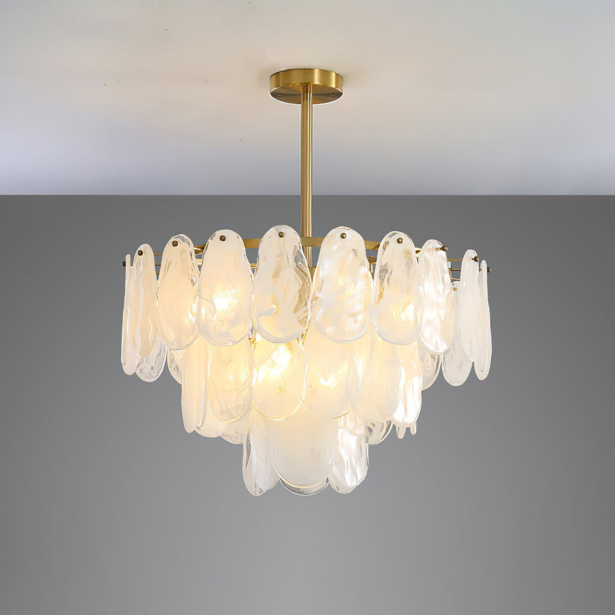 Round Cloud Glass Pendant Light