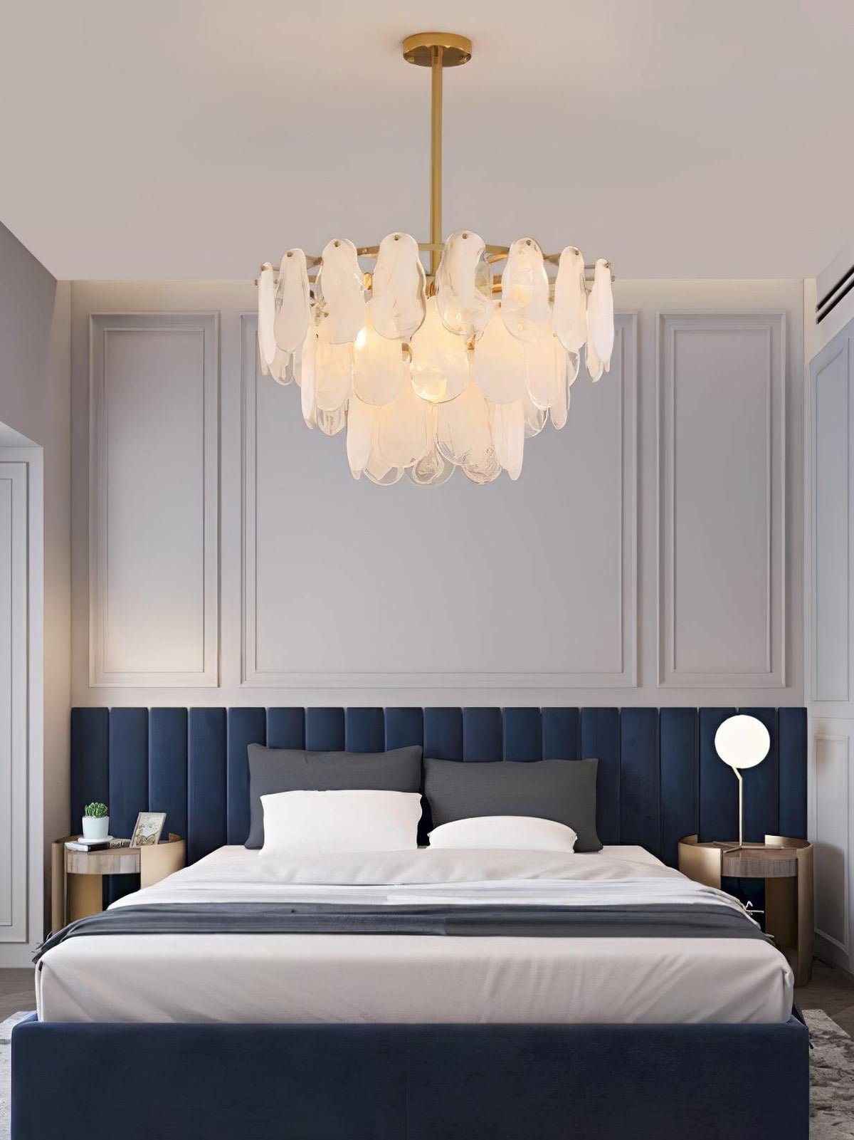 Round Cloud Glass Pendant Light