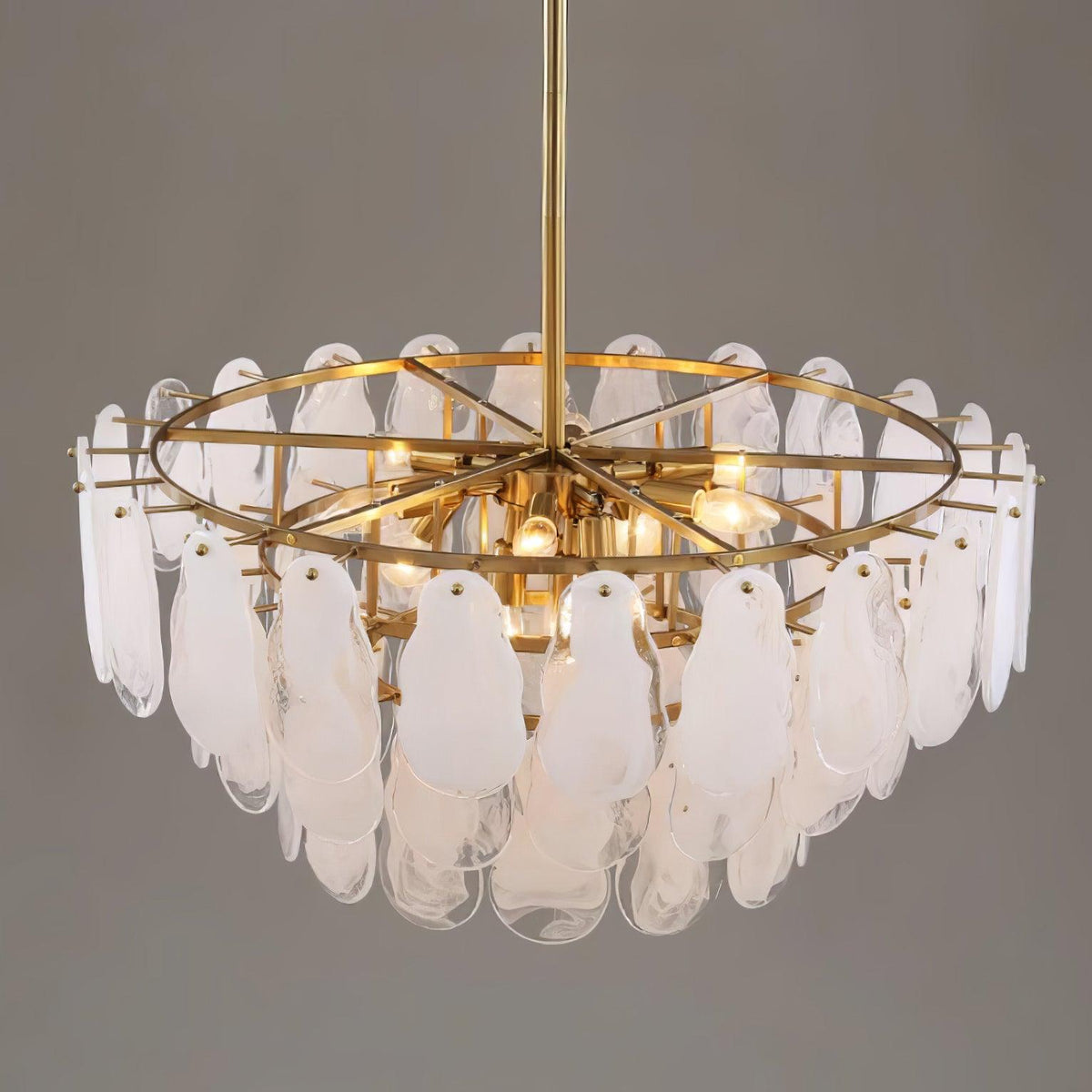 Round Cloud Glass Pendant Light