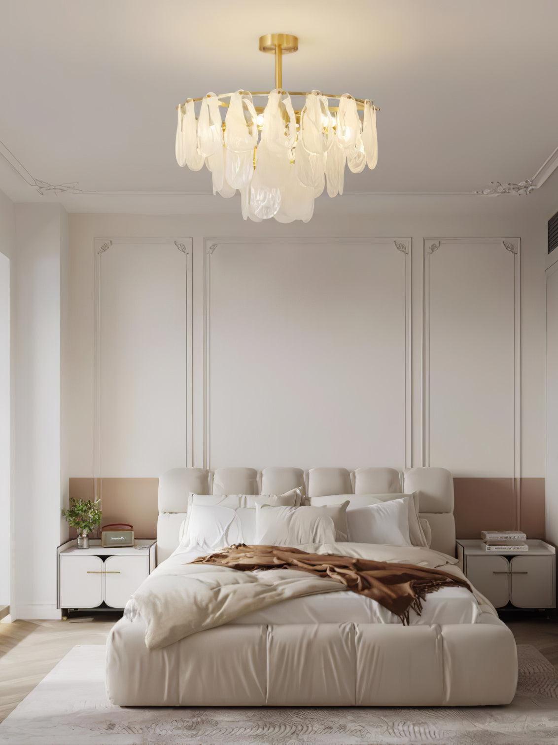 Round Cloud Glass Pendant Light
