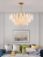 Round Cloud Glass Pendant Light