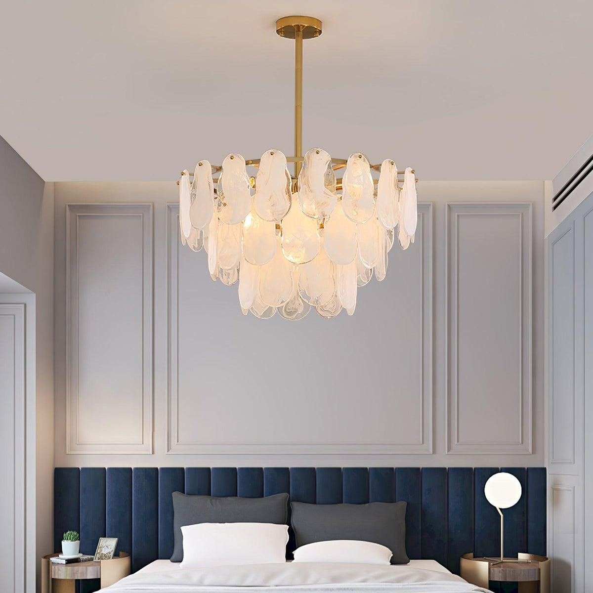 Round Cloud Glass Pendant Light