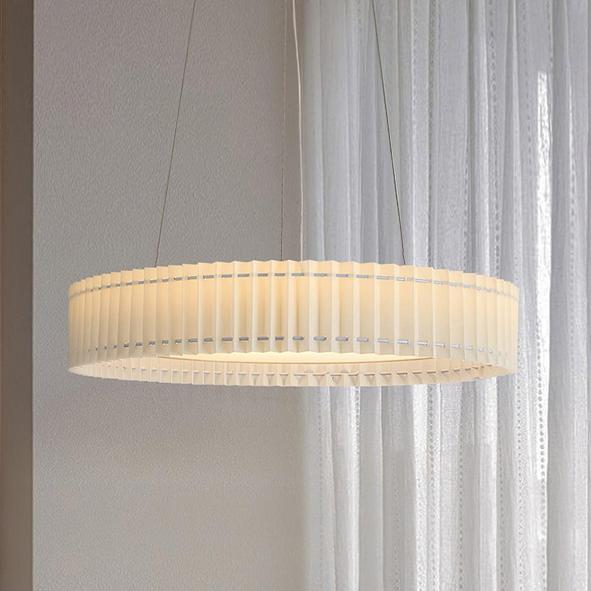Round Pleated Pendant Lamp