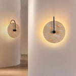 round-travertine-wall-lamp