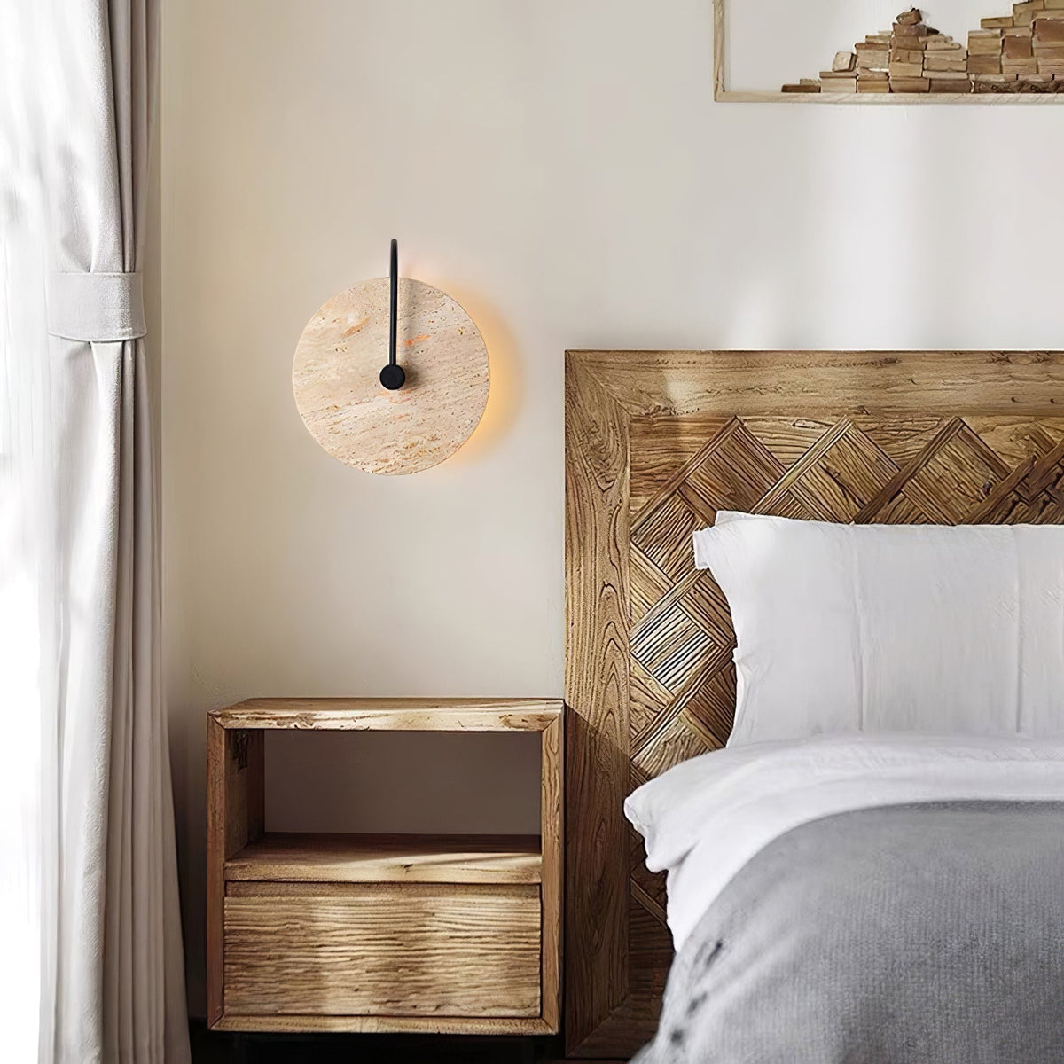 round-travertine-wall-lamp