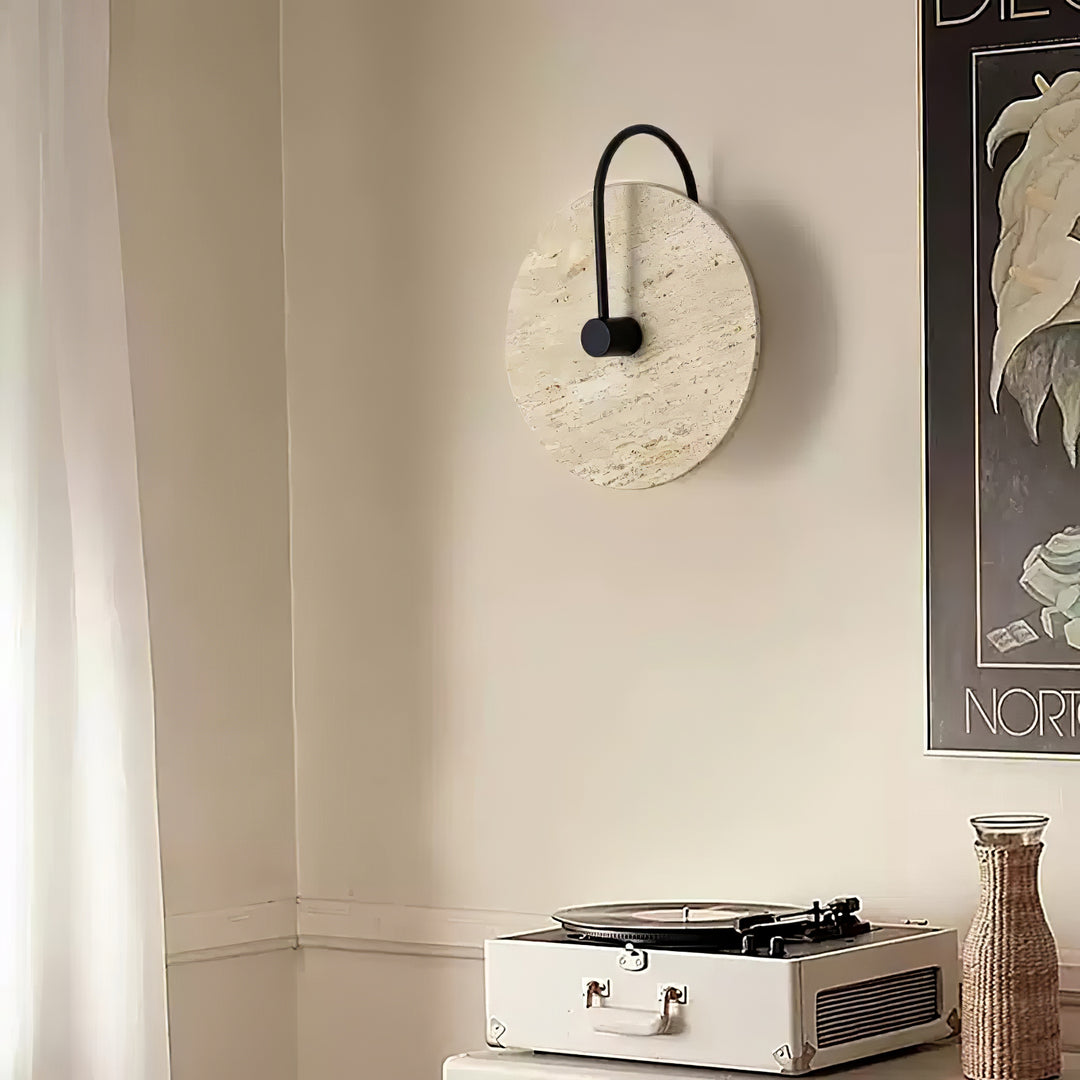 round-travertine-wall-lamp