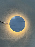Round White Marble Sconce