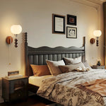 Rowan Bead Wall Sconce – Modern Wood & Glass Wall Light