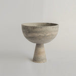 Rowan Stone Display Bowl – Sculptural Marble & Travertine Decor Accent