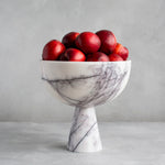Rowan Stone Display Bowl – Sculptural Marble & Travertine Decor Accent