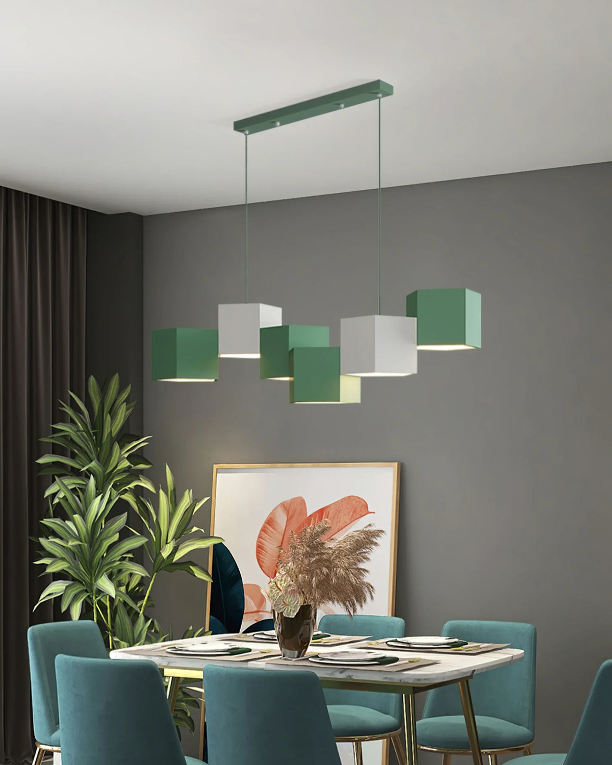 Rubik’s Cube Chandelier