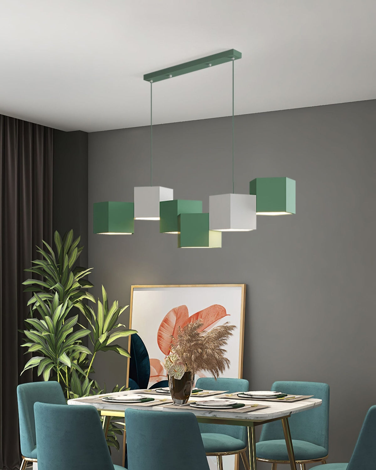 Rubik’s Cube Chandelier