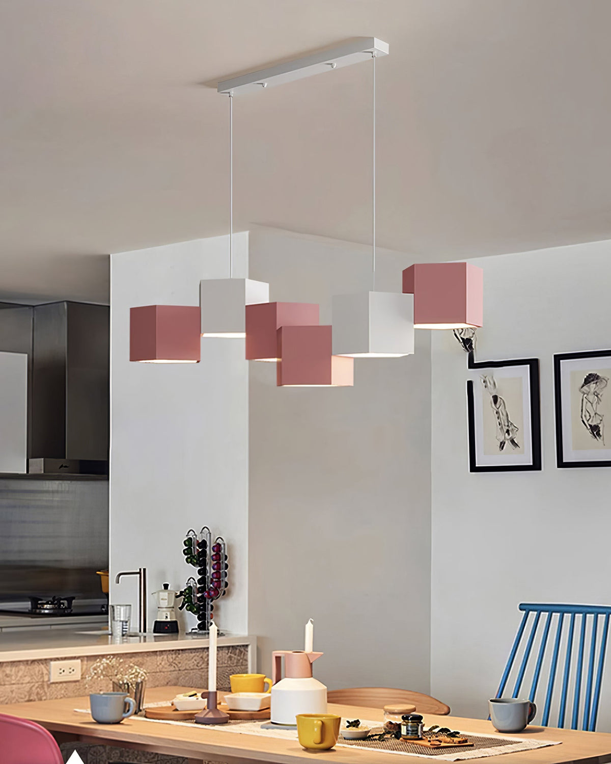 Rubik’s Cube Chandelier
