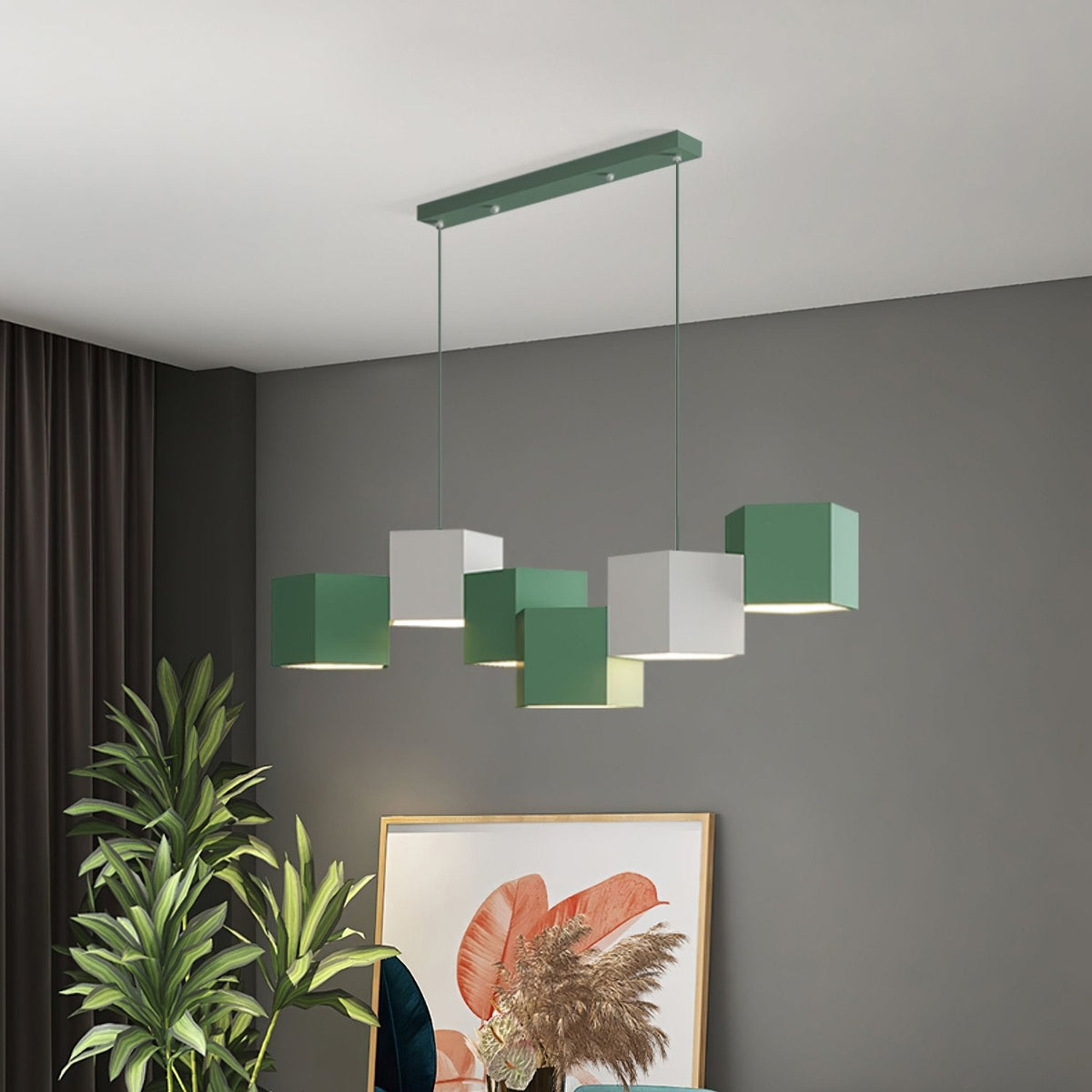 Rubik’s Cube Chandelier