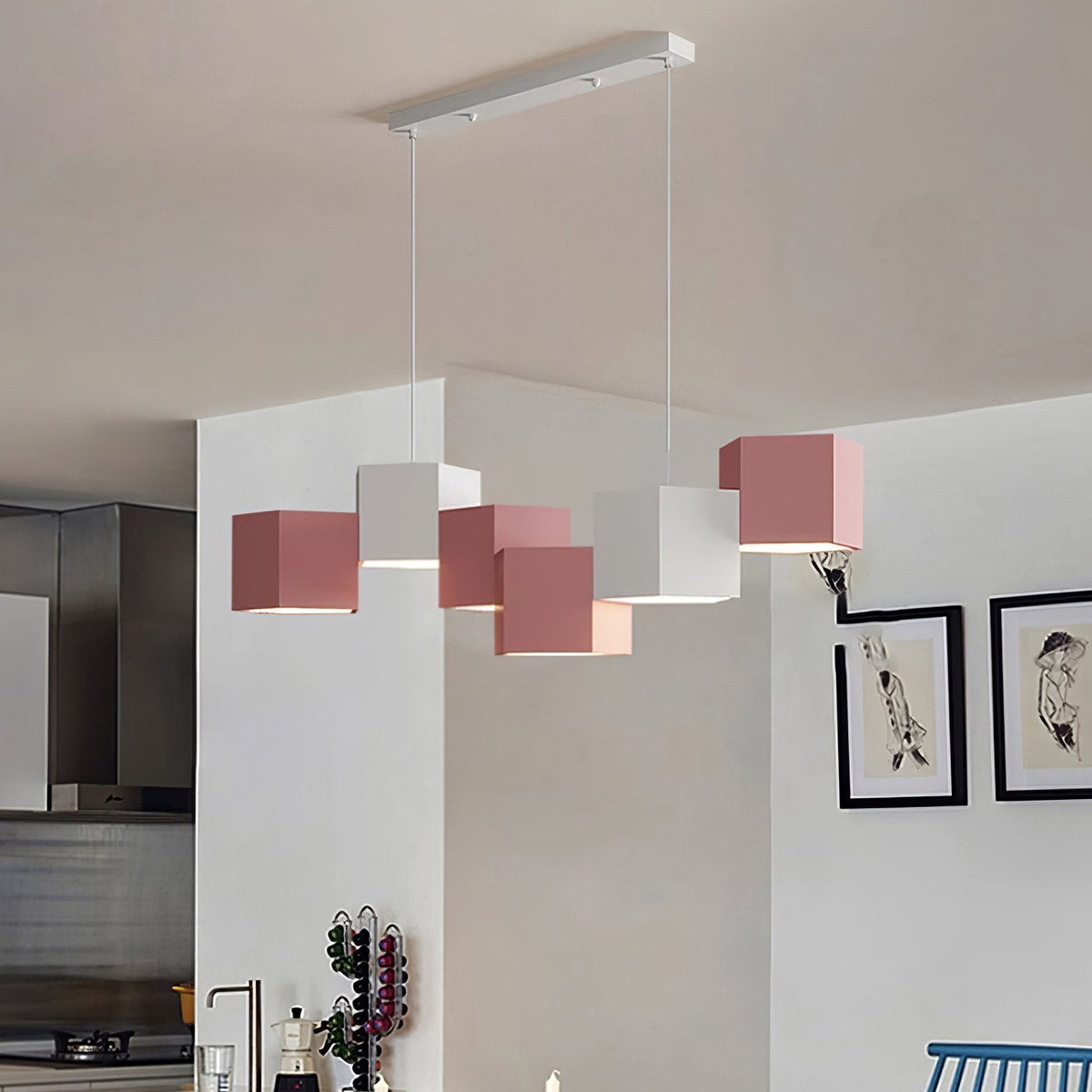 Rubik’s Cube Chandelier