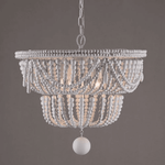 Bordeaux Wood Bead Chandelier