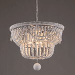 Bordeaux Wood Bead Chandelier
