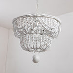 Bordeaux Wood Bead Chandelier